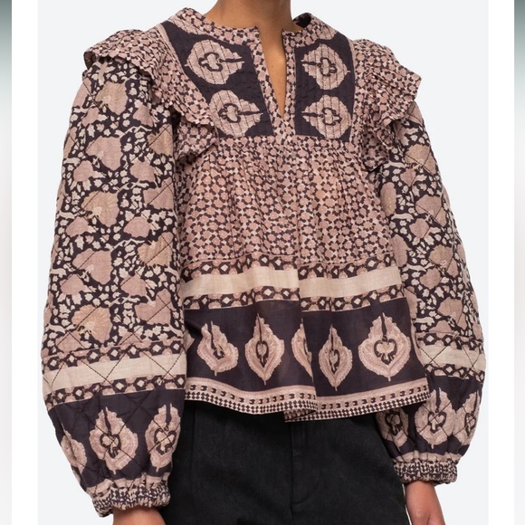 Sea Tops - SEA Lilac Margo Quilted Top